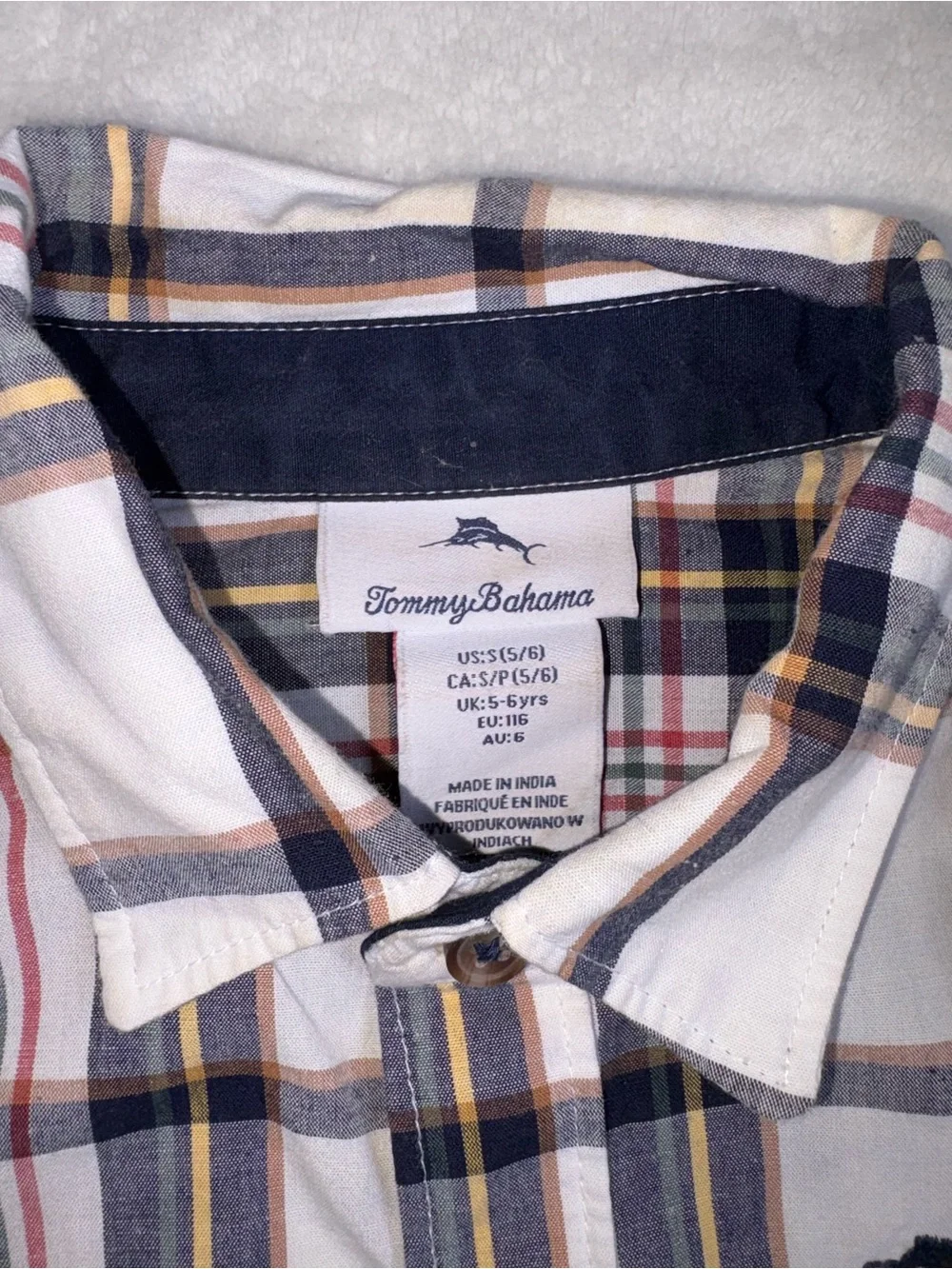 Boys Plaid Button-Up Shirt Bundle | Tommy Bahama, H&M & More | Sizes 5/6–6/7